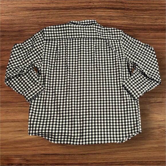 Carhartt Loose Fit Black/White Gingham Plaid Flannel Shirt Men's Size 2XL - Picture 2 of 6